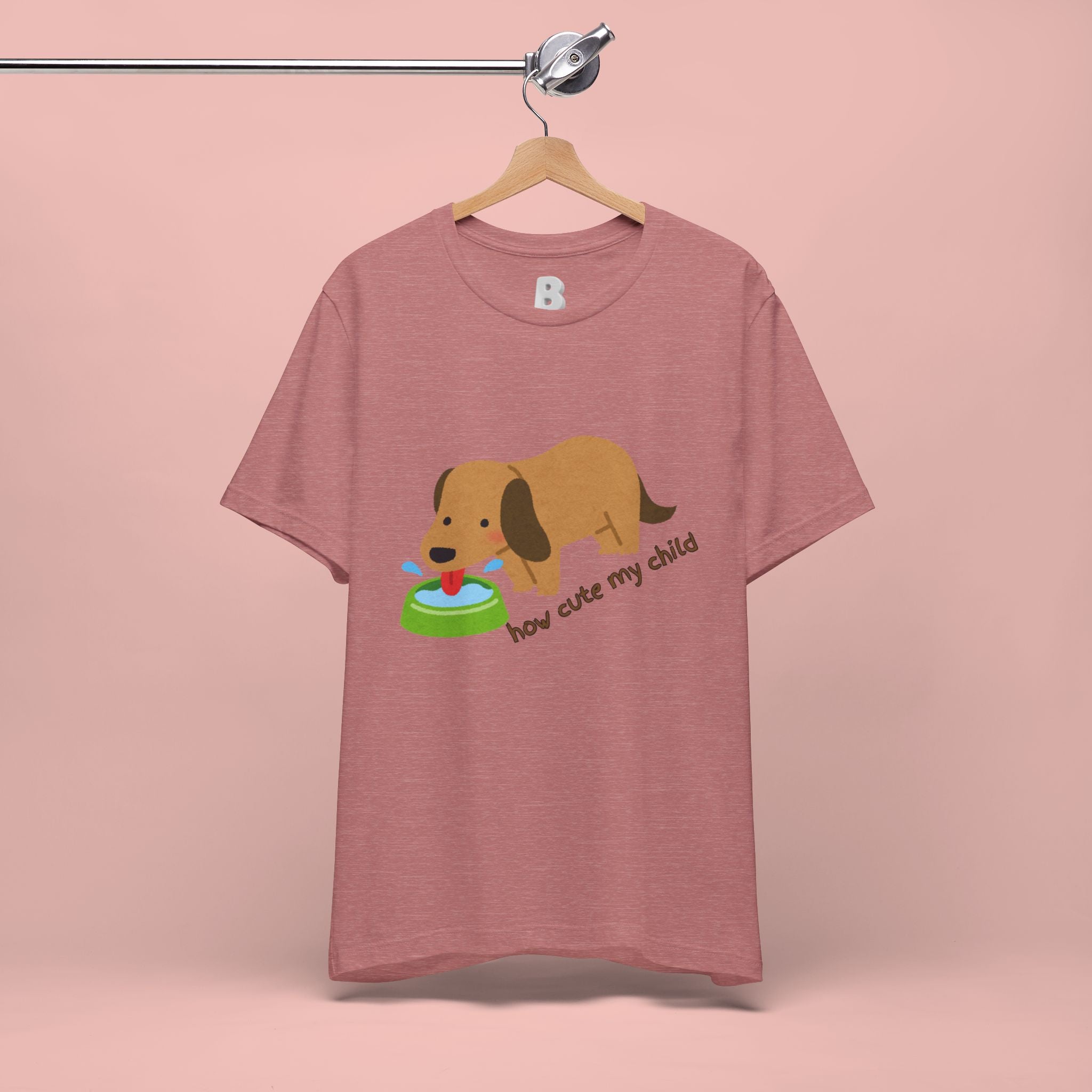 Dog T-Shirt — Cute Dachshund "how cute my child" Graphic Tee