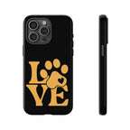Phone Case — LOVE Paw Print Design (Pet Lover Protective Case)