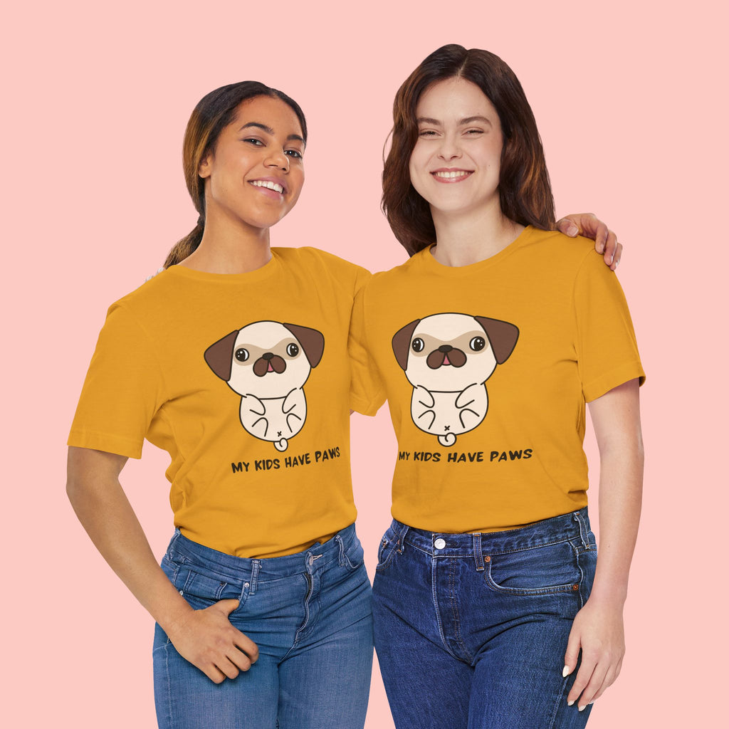 Pug 'My Kids Have Paws' T-Shirt