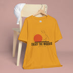 Enjoy the Morning Dog T-Shirt — Graphic Sunrise Pet Lover Tee