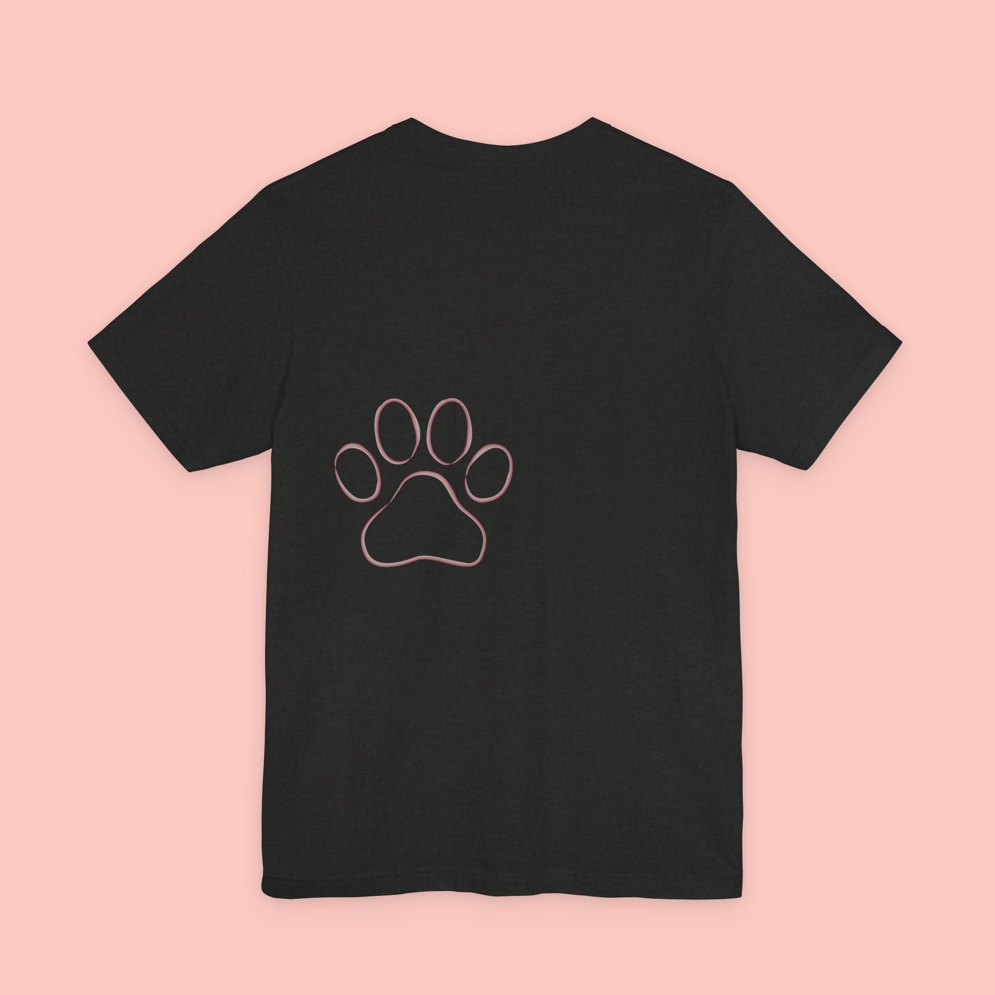 T-Shirt — “Two Paws, One Mom” Paw Print Mom Tee