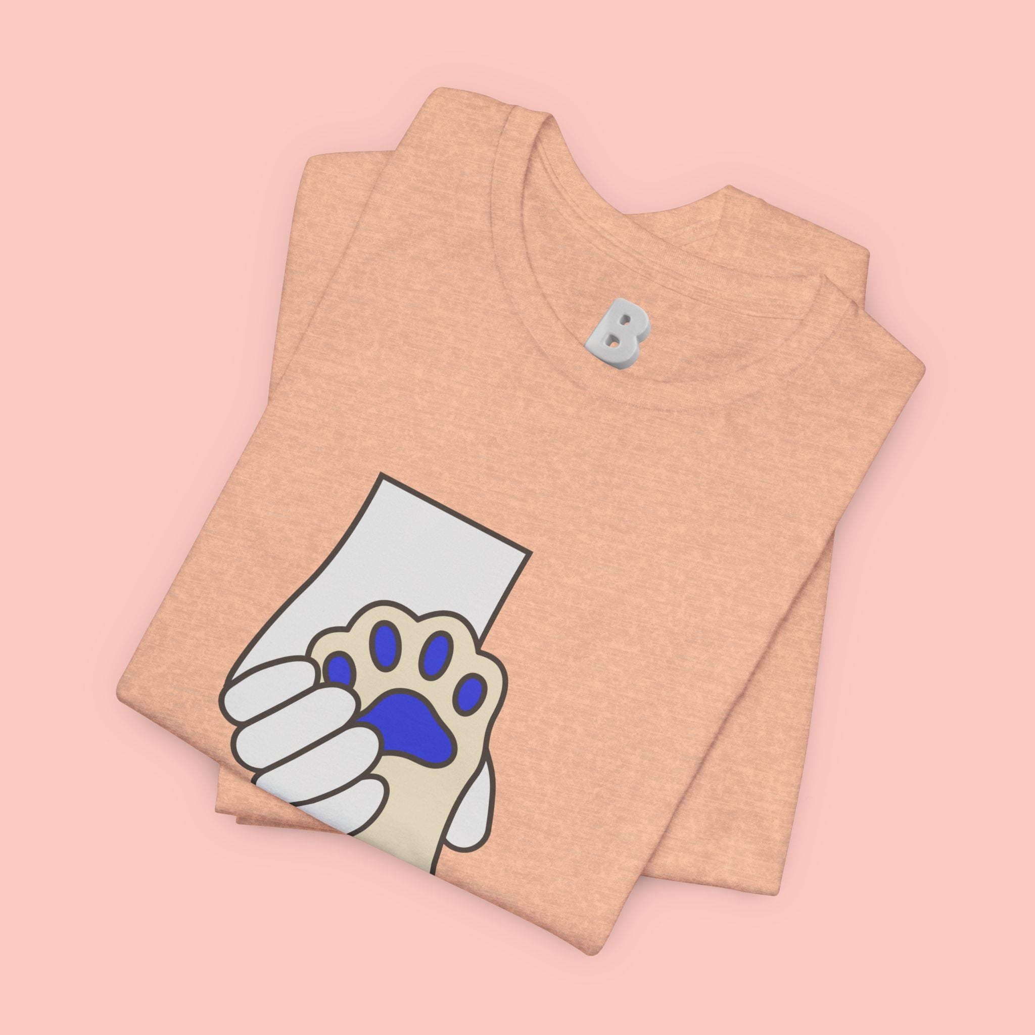 Dog Lover T-Shirt — "Love with my dog." Paw Print Graphic