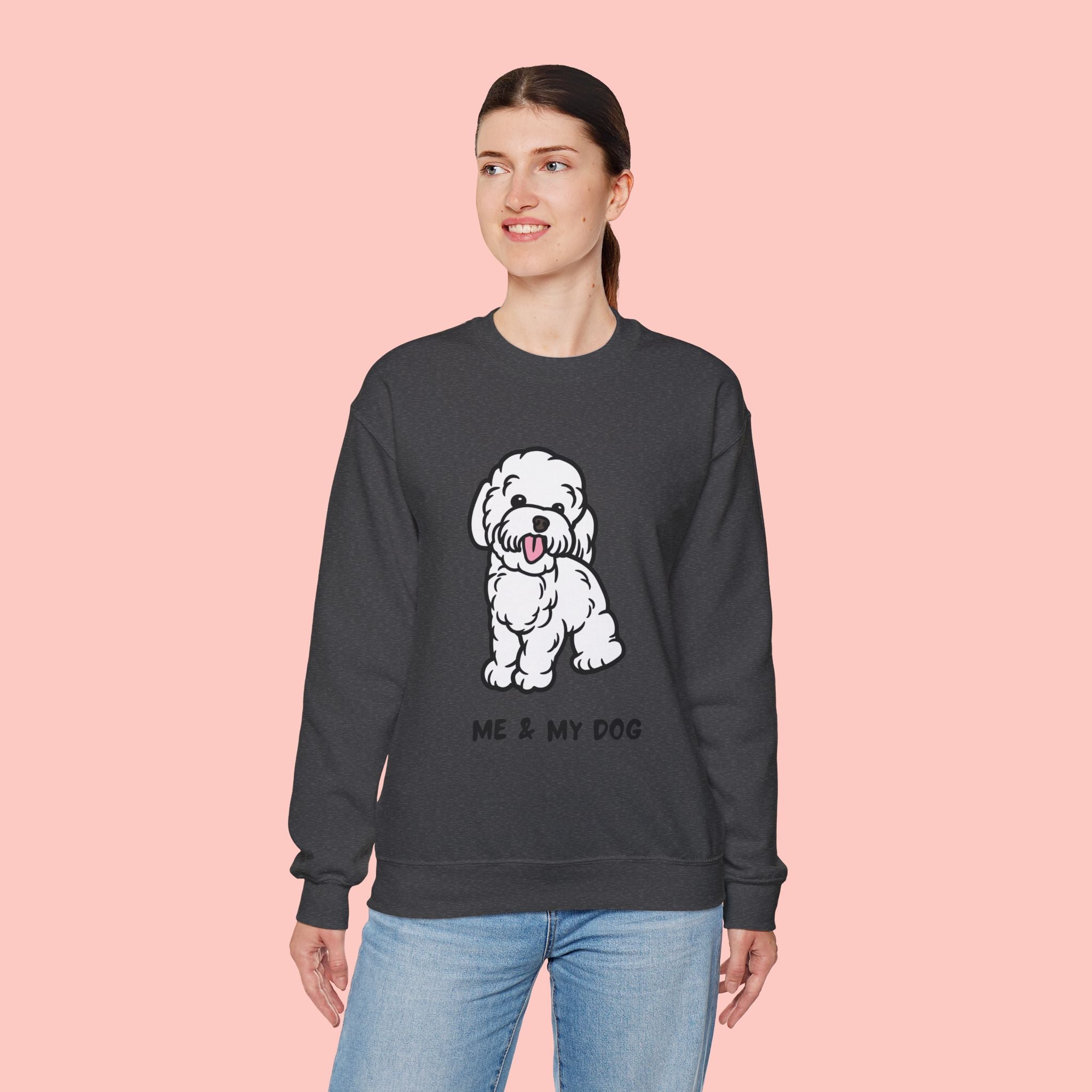 Me & My Dog Cute Doodle Crewneck Sweatshirt
