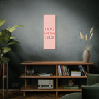 Dog Mom Club Canvas Wall Art — Pink Matte Stretched Canvas