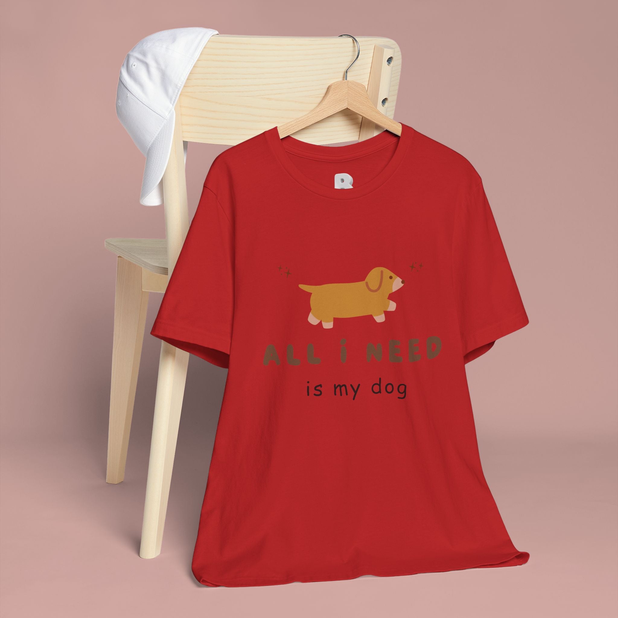 All I Need Is My Dog T‑Shirt — Cute Dachshund Graphic Tee