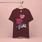 Kiss Your Dog T-Shirt — Cute Corgi with Heart Balloon Pet Lover Tee