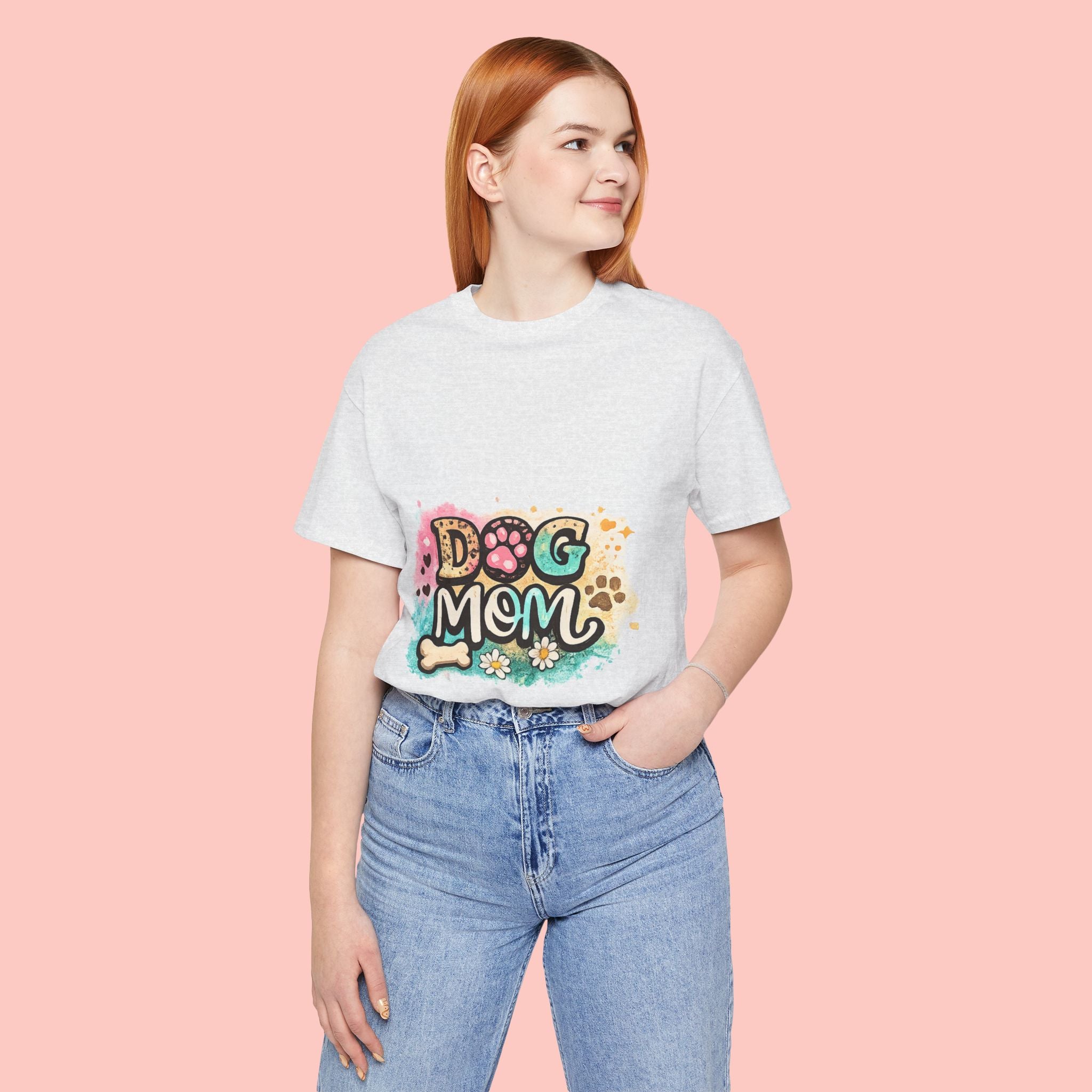 Dog Mom T-Shirt – Cute Paw Print Graphic Tee for Pet Lovers