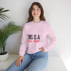 Dog Mom Crewneck Sweatshirt — "This Is A Dog Mom" Cozy Pullover