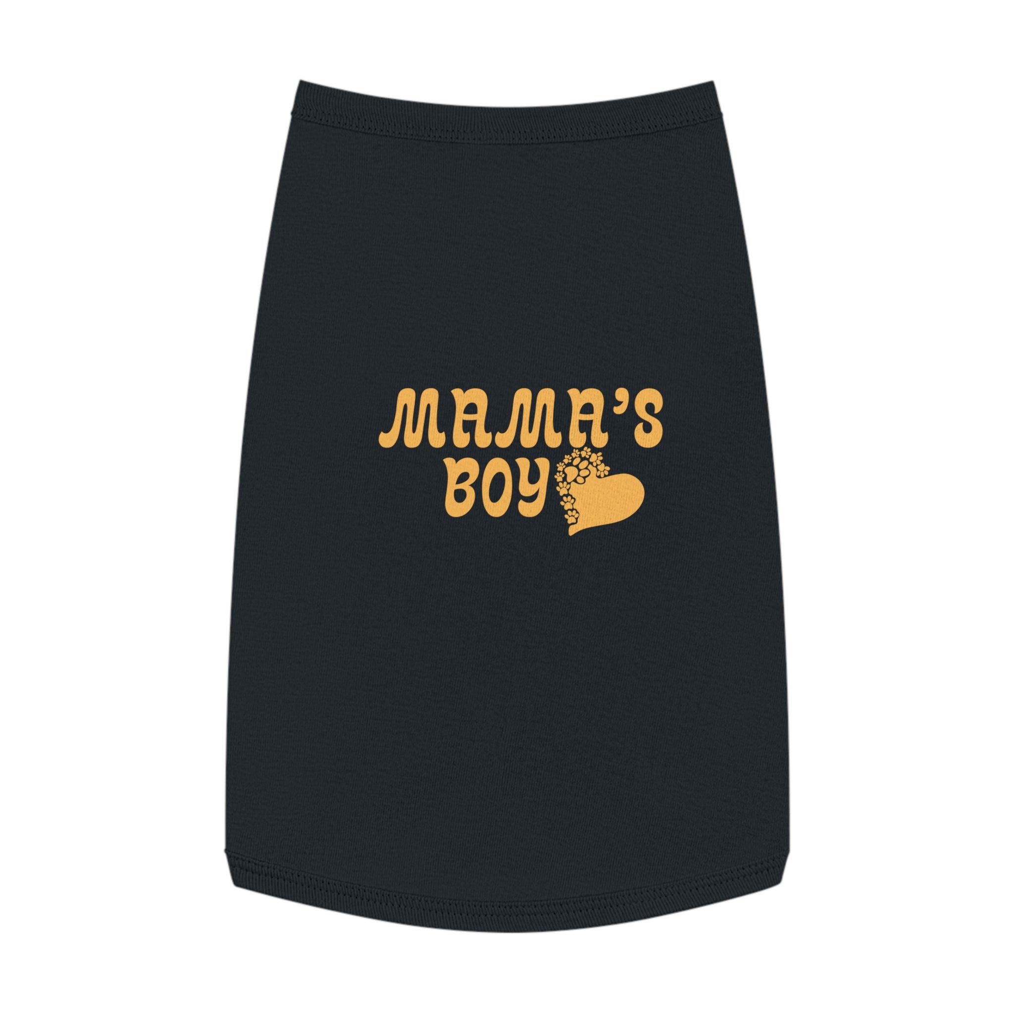 Pet Tank Top - "Mama's Boy" Retro Heart Dog/Cat Tee