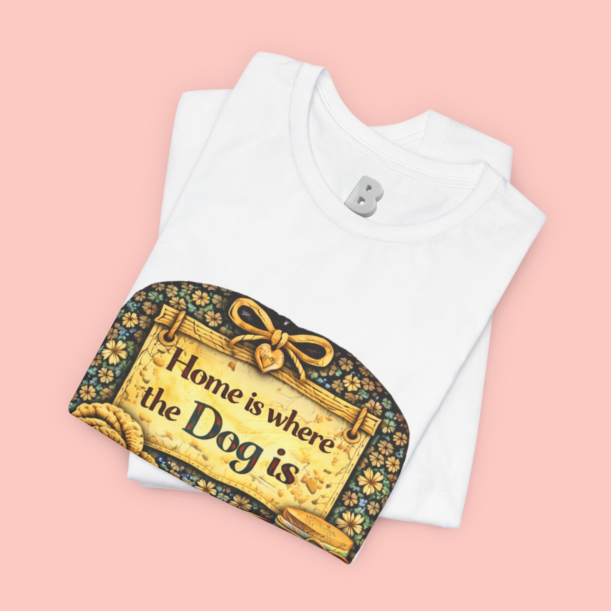 Home Is Where the Dog Is T-Shirt — Cozy Vintage Dog Lover Tee