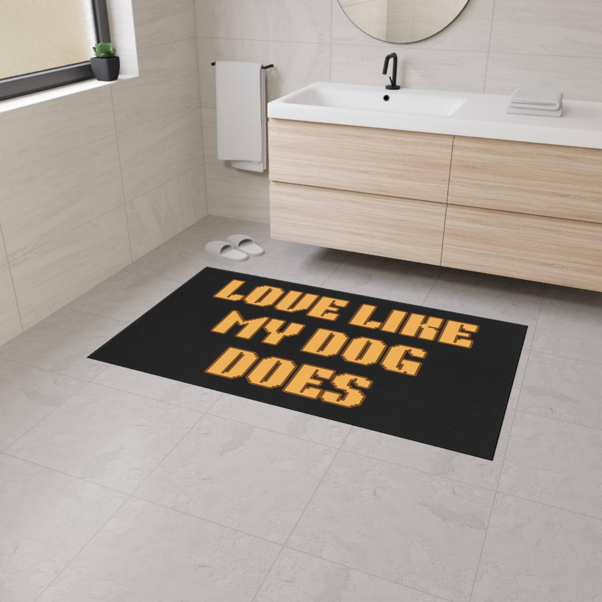 Love Like My Dog Does Heavy Duty Floor Mat — Non-Slip Doormat for Dog Lovers