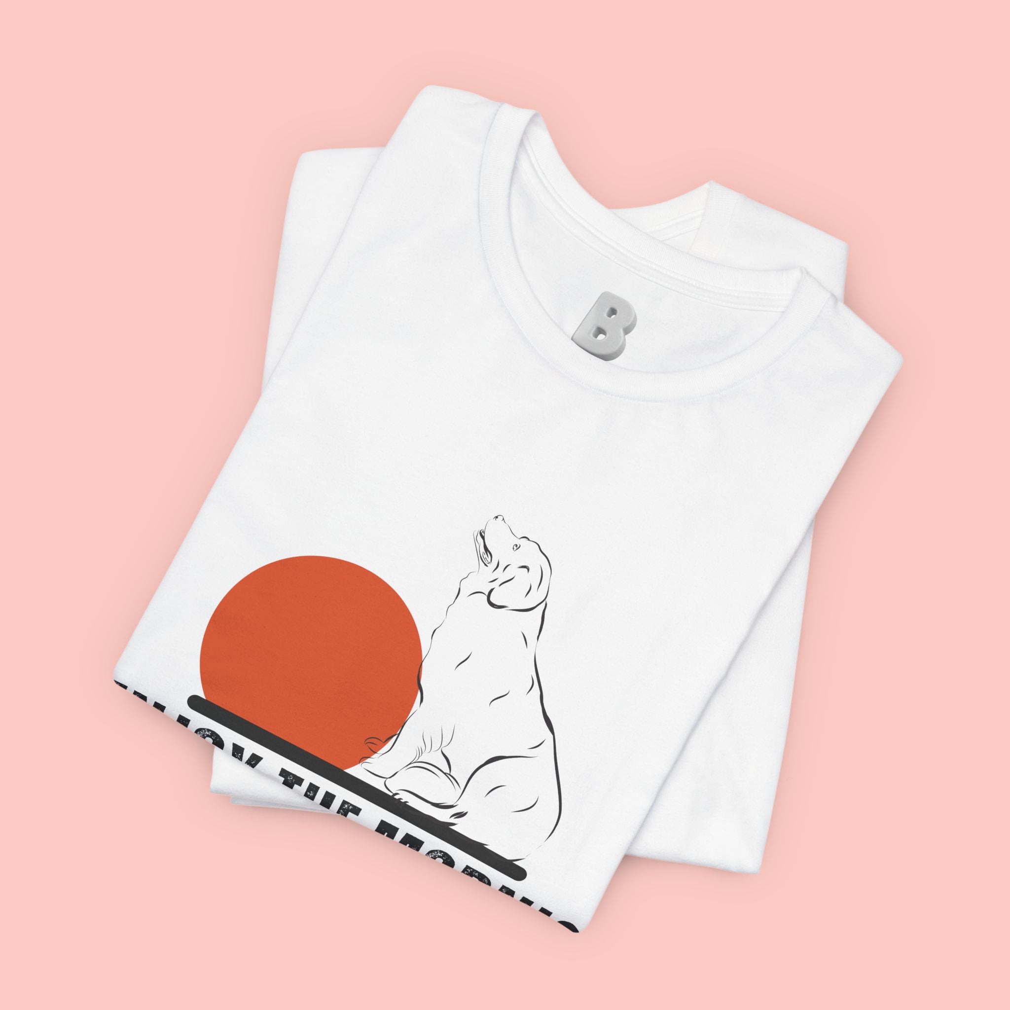 Enjoy the Morning Dog T-Shirt — Graphic Sunrise Pet Lover Tee