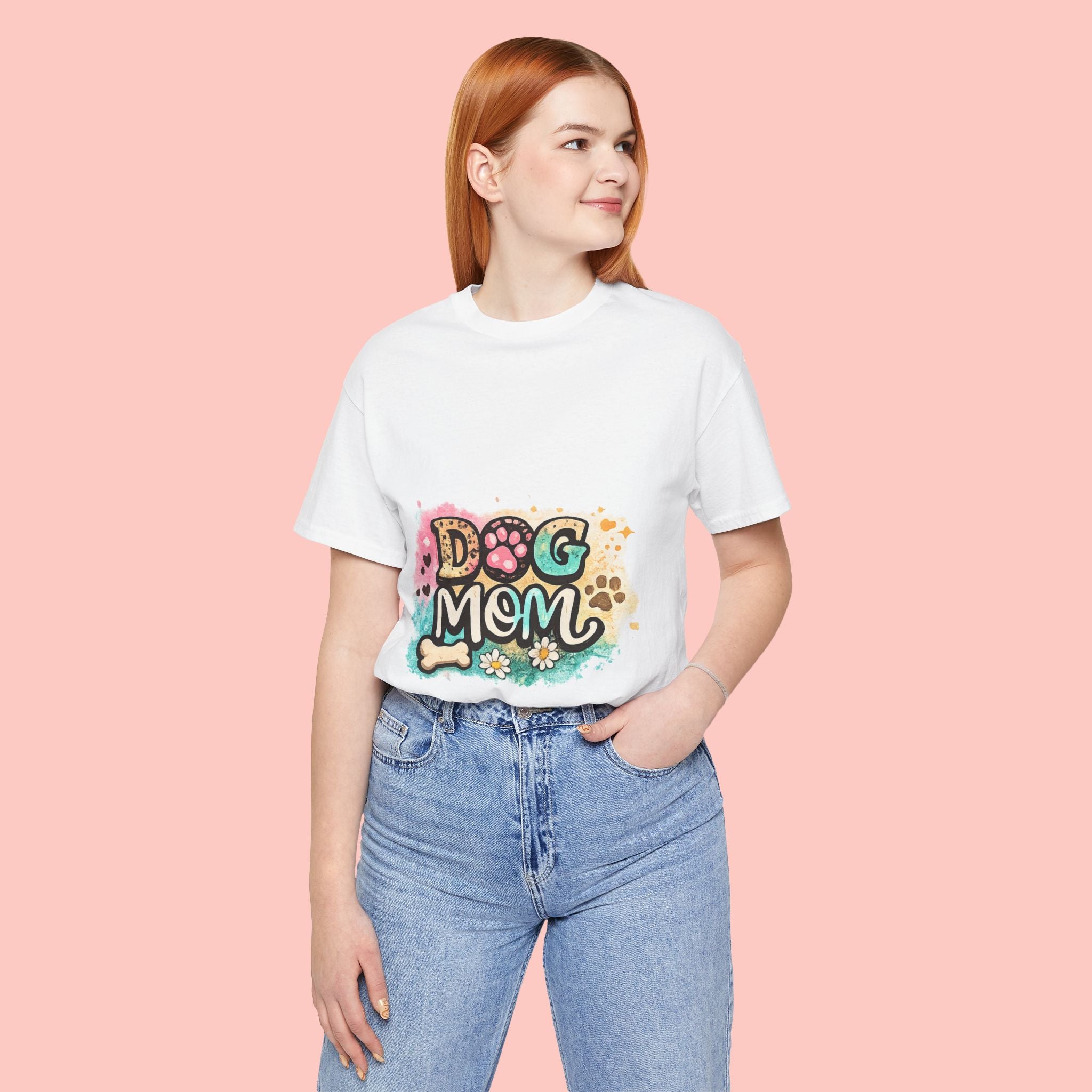 Dog Mom T-Shirt – Cute Paw Print Graphic Tee for Pet Lovers