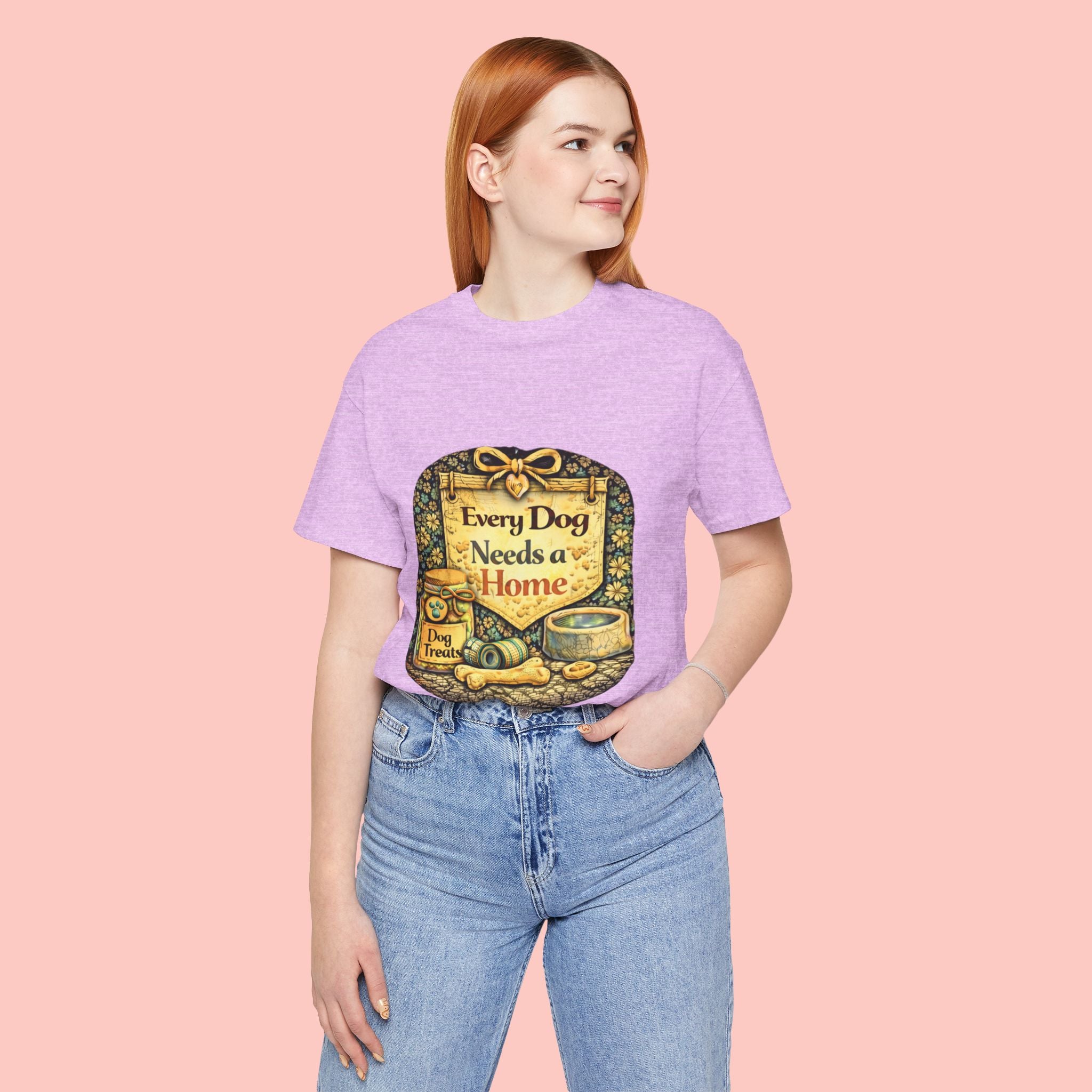Dog Rescue Tee — "Every Dog Needs a Home" Shelter Support T-Shirt