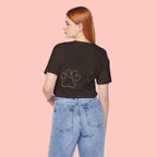 T-Shirt — “Two Paws, One Mom” Paw Print Mom Tee