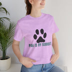 Paw Is My Favourite T‑Shirt — Dog Lover Paw Print Tee