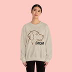 Dog Mom Crewneck Sweatshirt – Minimalist Labrador Outline