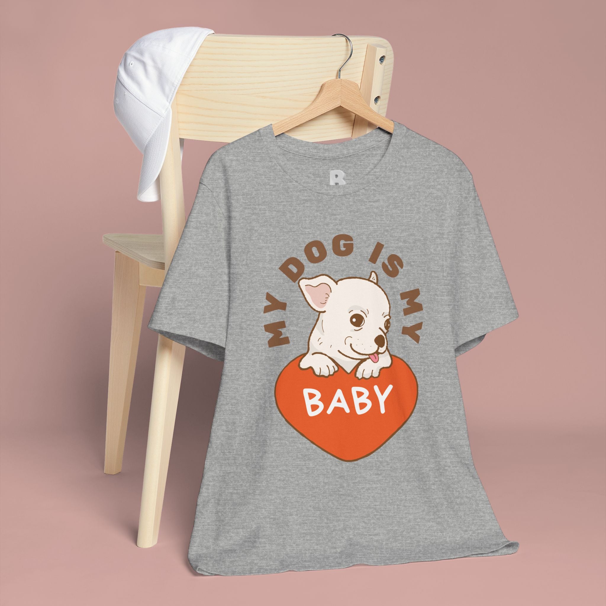 My Dog Is My Baby T-Shirt — Cute Puppy Heart Tee for Dog Lovers