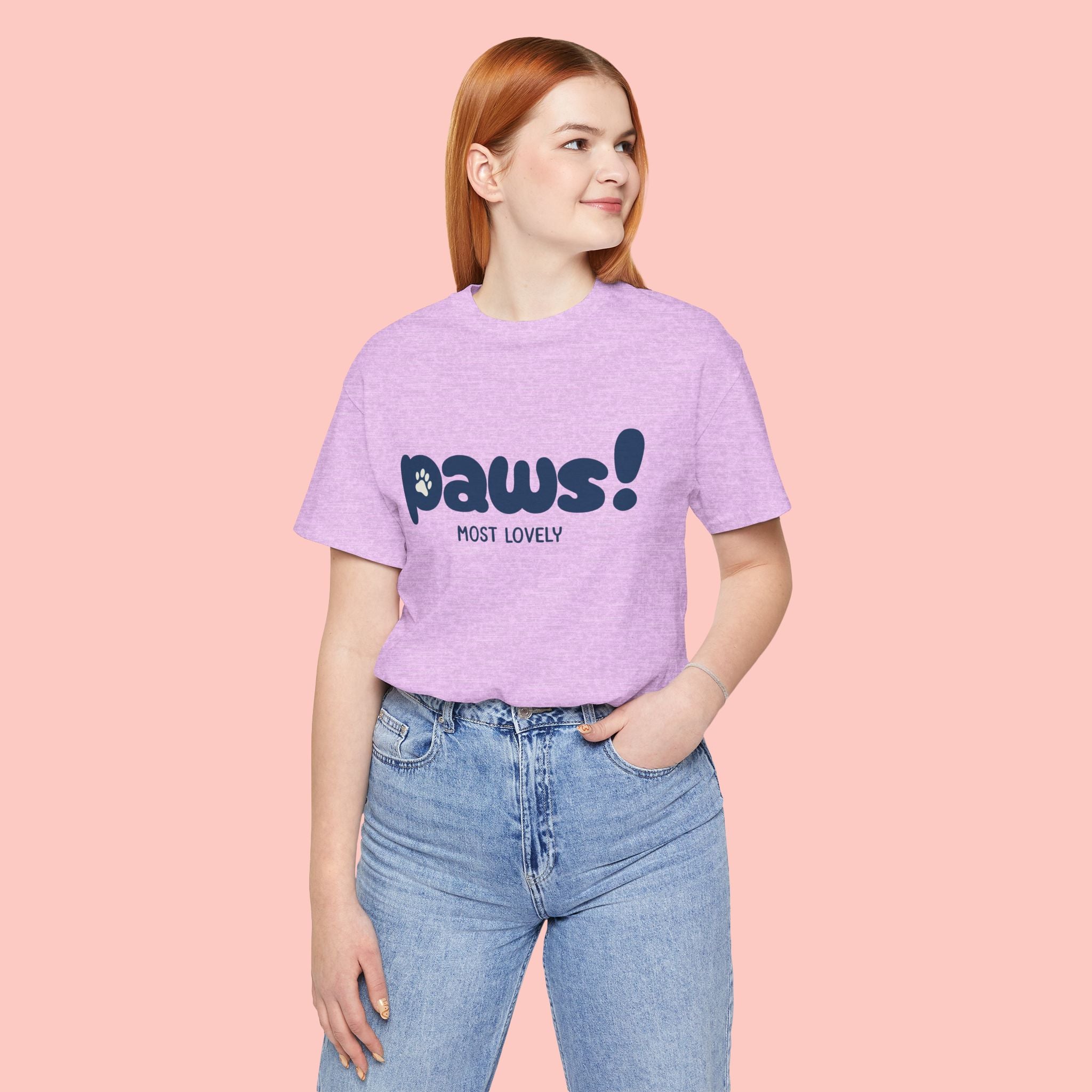 Paws! Cute Paw Print Tee — "Most Lovely" Graphic T-Shirt for Dog & Cat Lovers