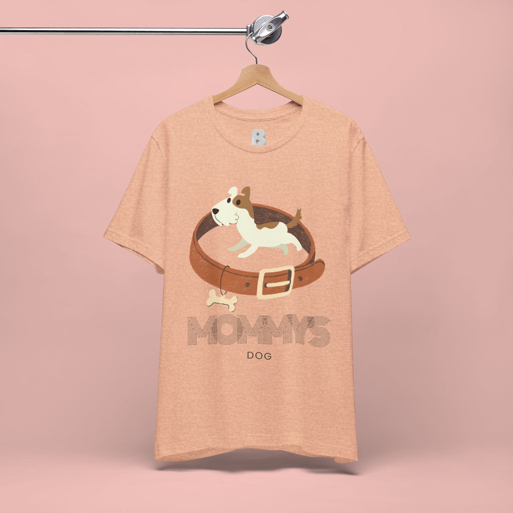 Mommy's Dog T-Shirt – Cute Puppy & Collar Graphic Tee for Dog Moms