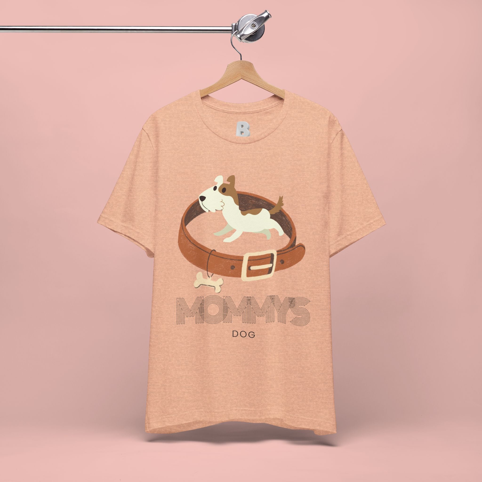 Mommy's Dog T-Shirt – Cute Puppy & Collar Graphic Tee for Dog Moms