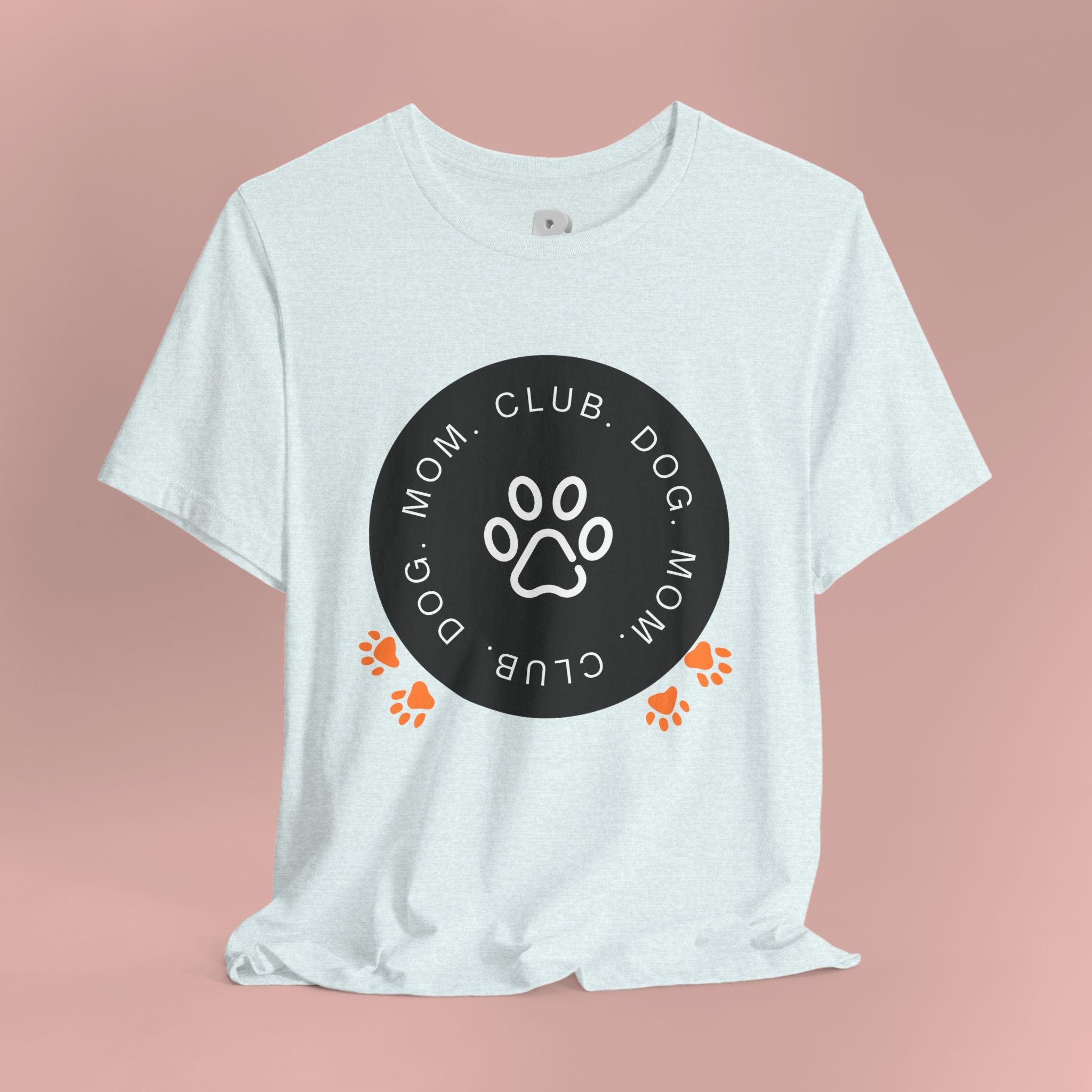 Dog Mom Club T-Shirt — Paw Print Graphic Tee for Pet Lovers