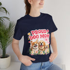 Proud Dog Mom T-Shirt — Cute Corgi & Golden Retriever Floral Tee for Pet Lovers