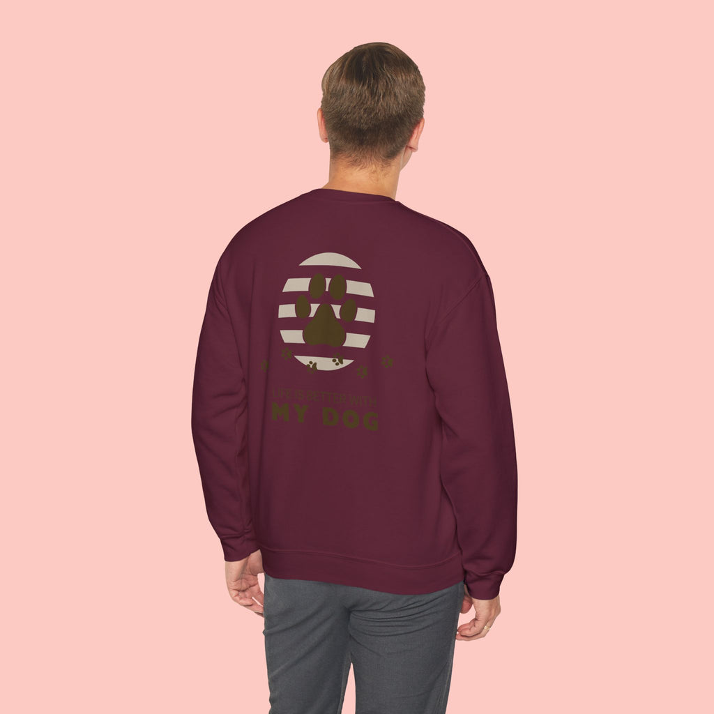 Life Is Better With My Dog Crewneck Sweatshirt