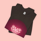 Paw Print Heart T‑Shirt — Cute Pet Lover Tee