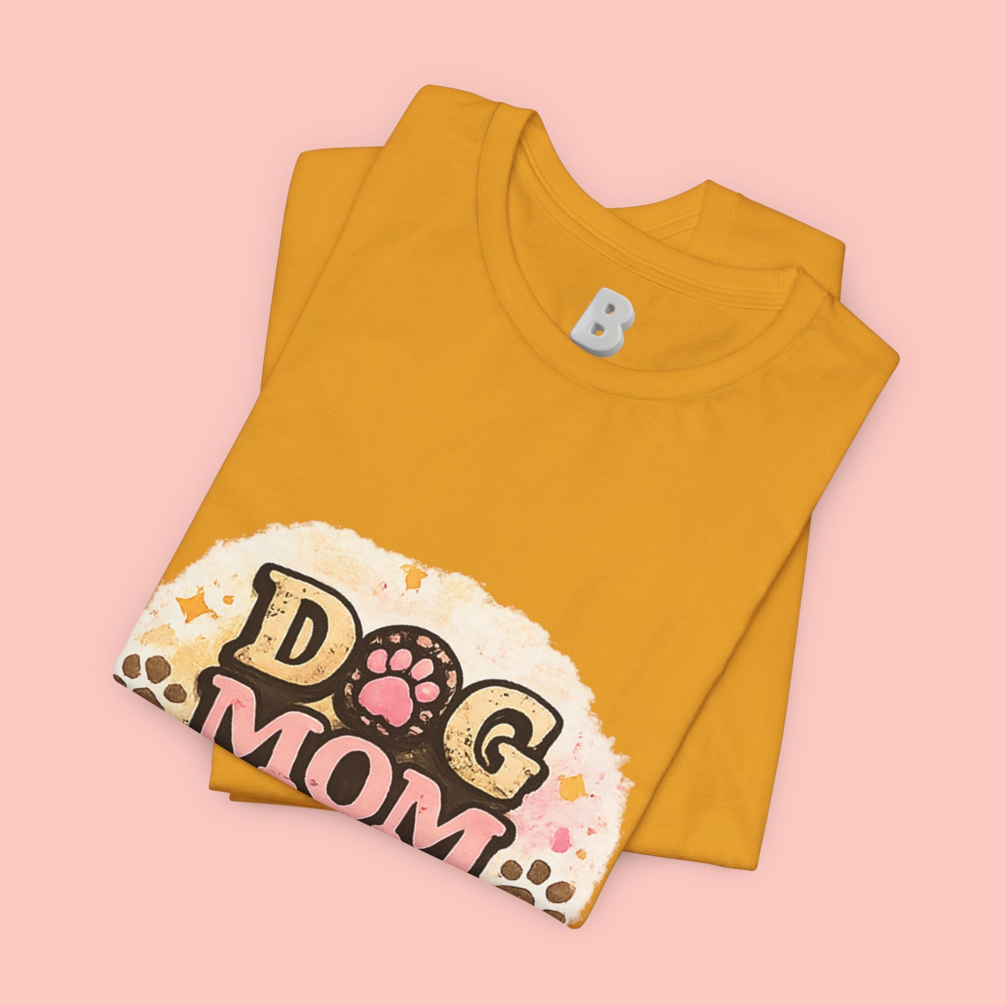 Dog Mom T-Shirt – "Loving My Dog Life" Cute Paw Print Tee for Pet Moms