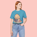 Paw Prints On My Soul T‑Shirt — Cute Reading Puppy Graphic Tee