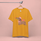Mommy’s Dachshund Tee – Cute Dog with Rose “For Mom” Shirt