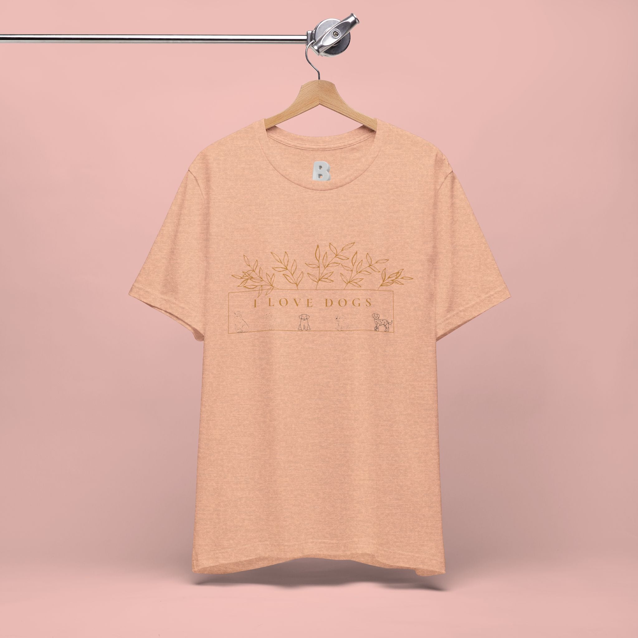 Love Dogs Floral Tee — I Love Dogs Graphic T-Shirt