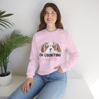 Dog Mom Sweatshirt - "I'm Counting On My Dog" Cute Cavalier King Charles Crewneck