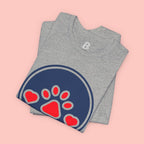 Dog Mama T-Shirt — Cute Paw & Heart Graphic Tee for Dog Lovers
