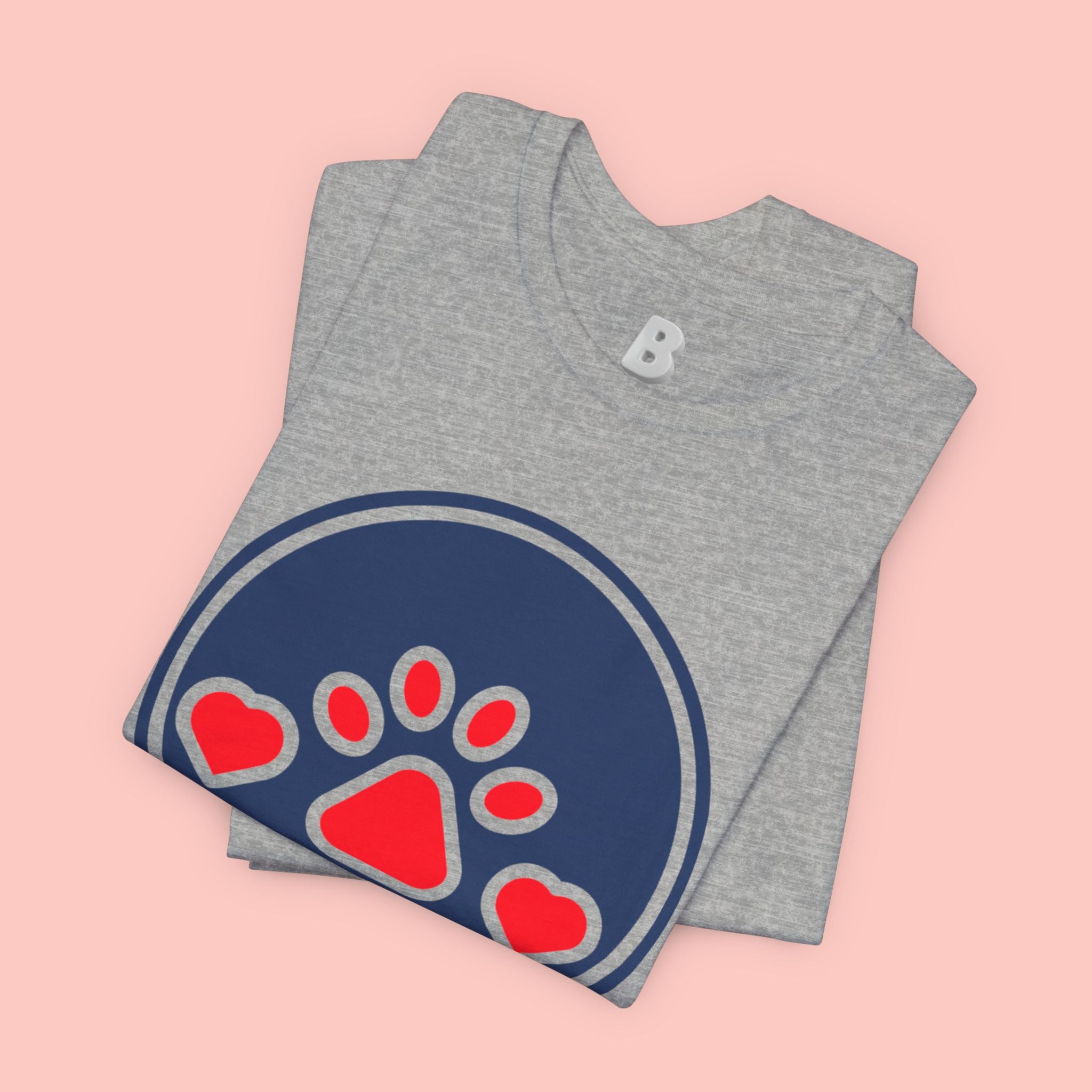 Dog Mama T-Shirt — Cute Paw & Heart Graphic Tee for Dog Lovers