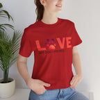 Dog Lover Tee - "LOVE My Dog > People" Paw Print Graphic T-Shirt
