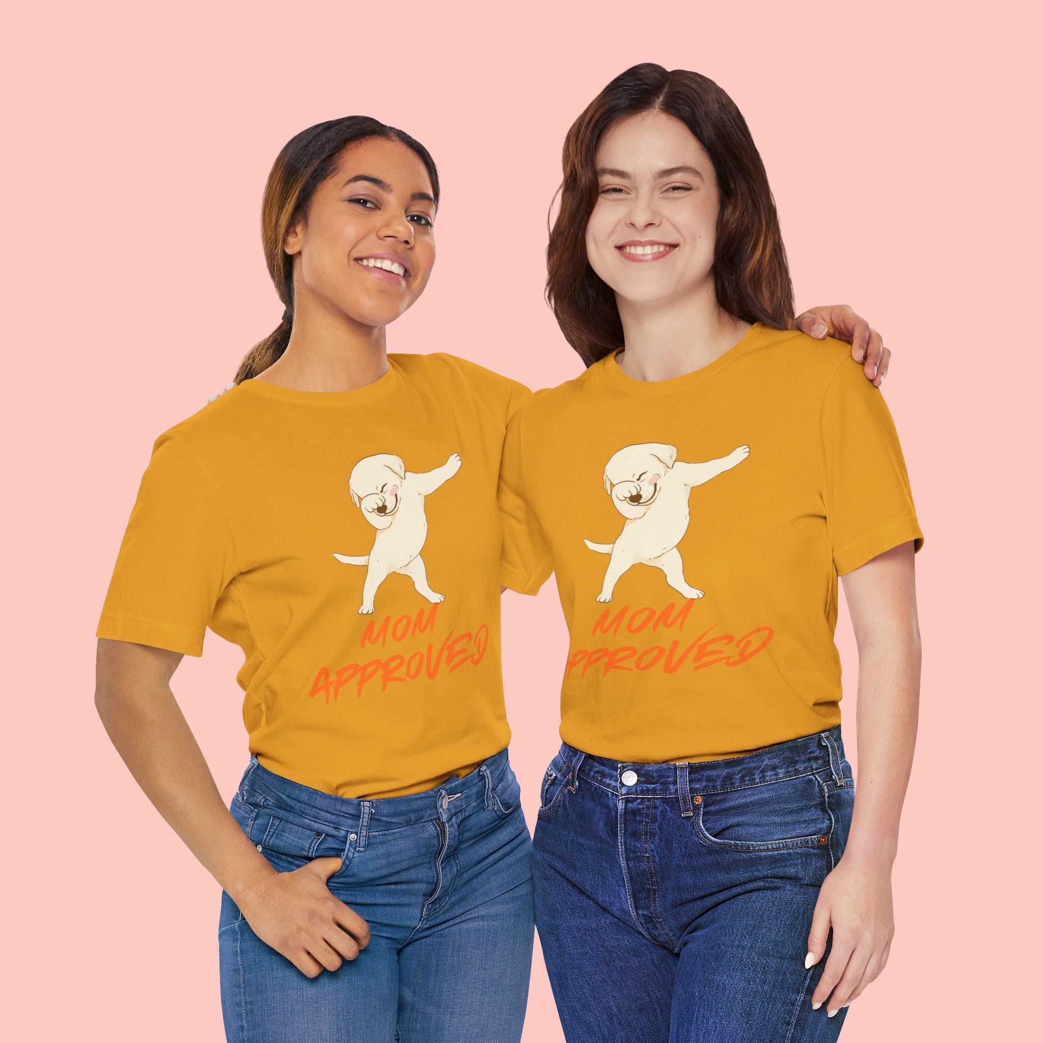 Mom Approved Tee — Dab Dog Graphic T‑Shirt