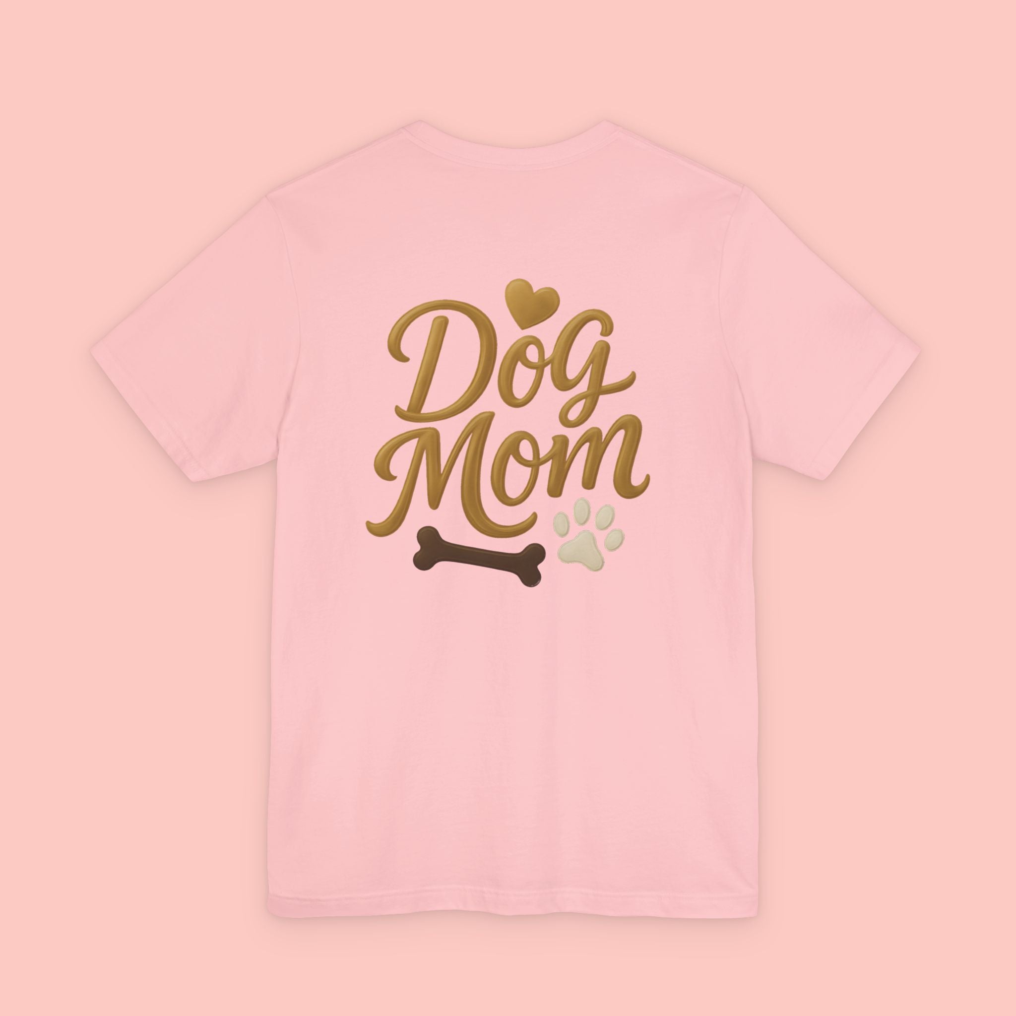 Dog Mom T-Shirt — Cute Paw & Bone Graphic Tee for Pet Lovers