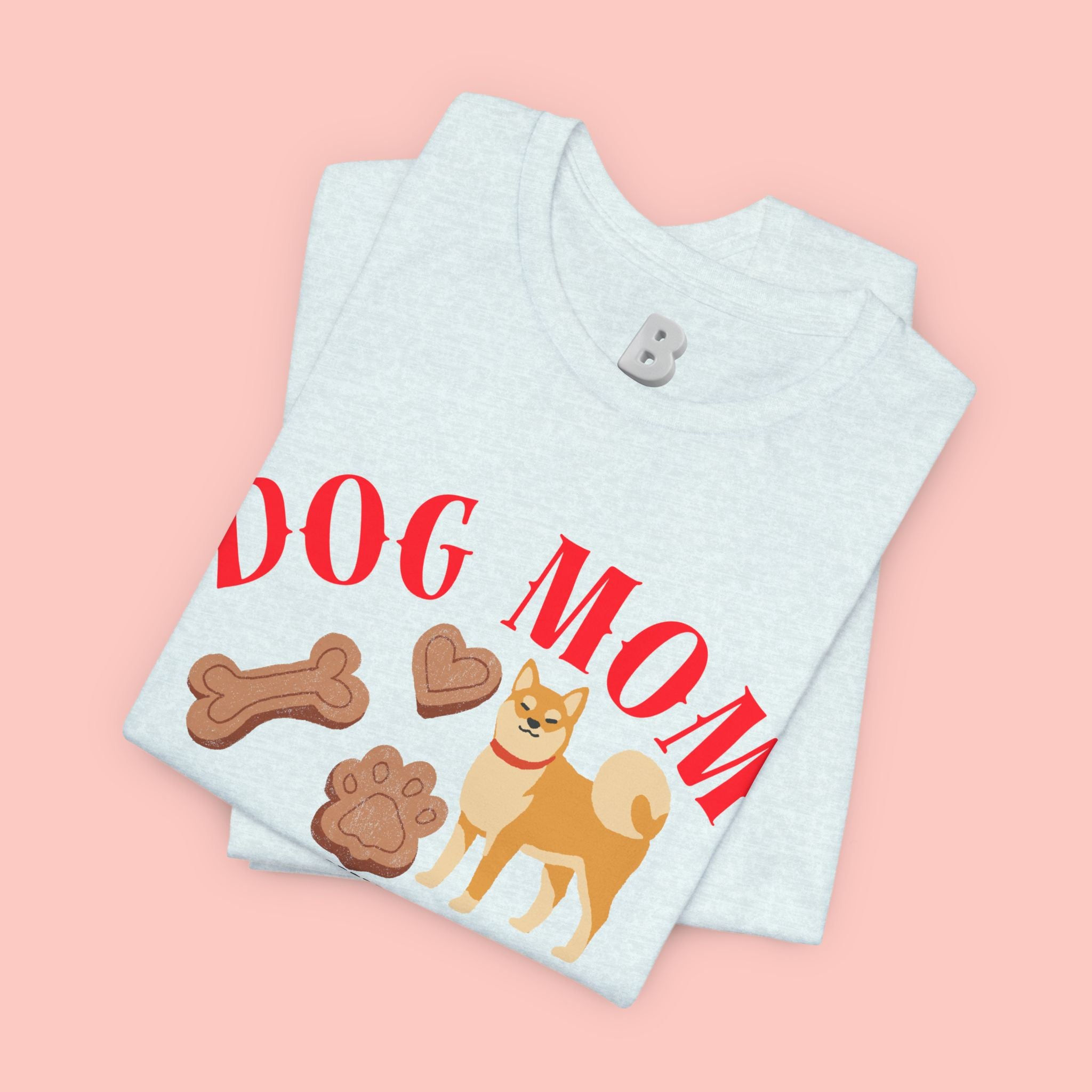 Dog Mom T-Shirt — Cute Shiba & Treats “My Dog Is My Whole World” Tee