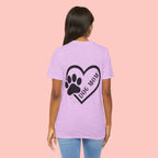 Dog Mom Heart Paw T-Shirt – Cute Pet Lover Tee