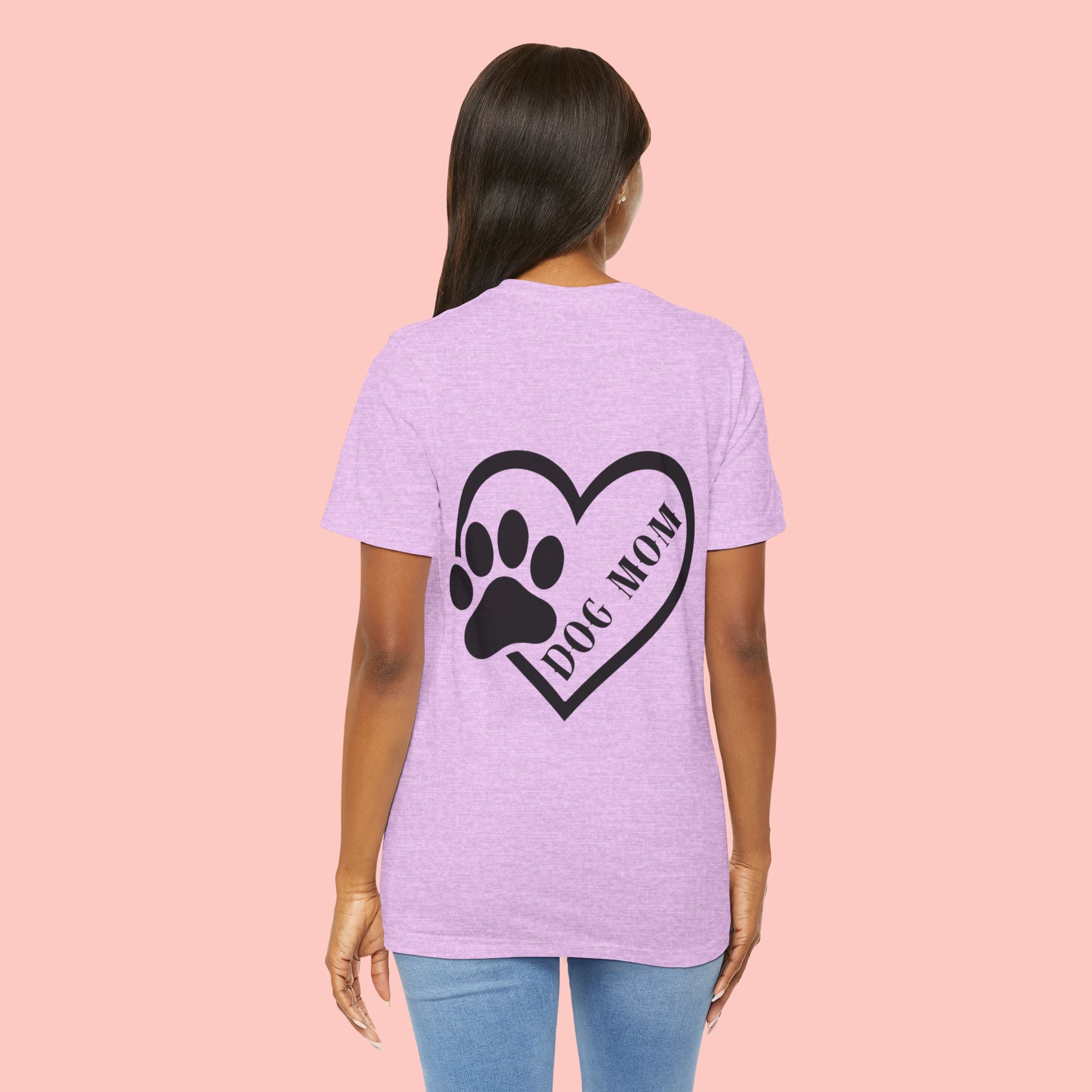 Dog Mom Heart Paw T-Shirt – Cute Pet Lover Tee