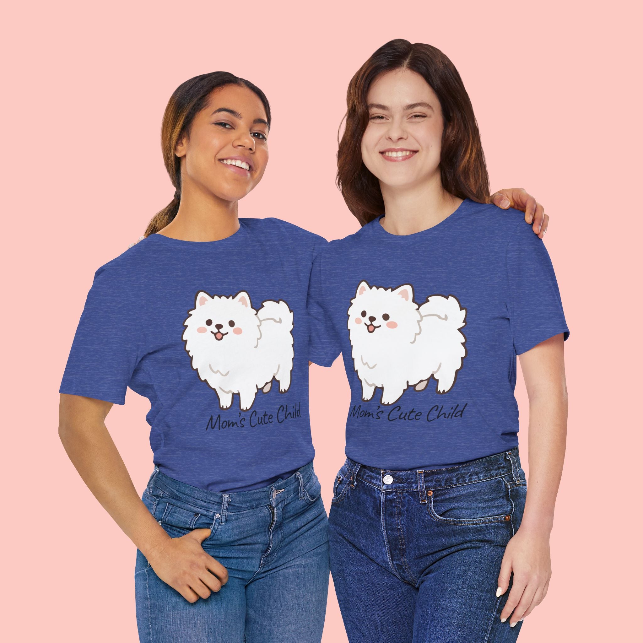 Cute Fluffy Pomeranian Tee — "Mom's Cute Child" Dog T-Shirt