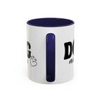 Dog Mama Accent Coffee Mug — Cute Black & White Pet Lover Gift (11/15oz)