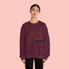 Dog Mom Crewneck Sweatshirt – Minimalist Labrador Outline