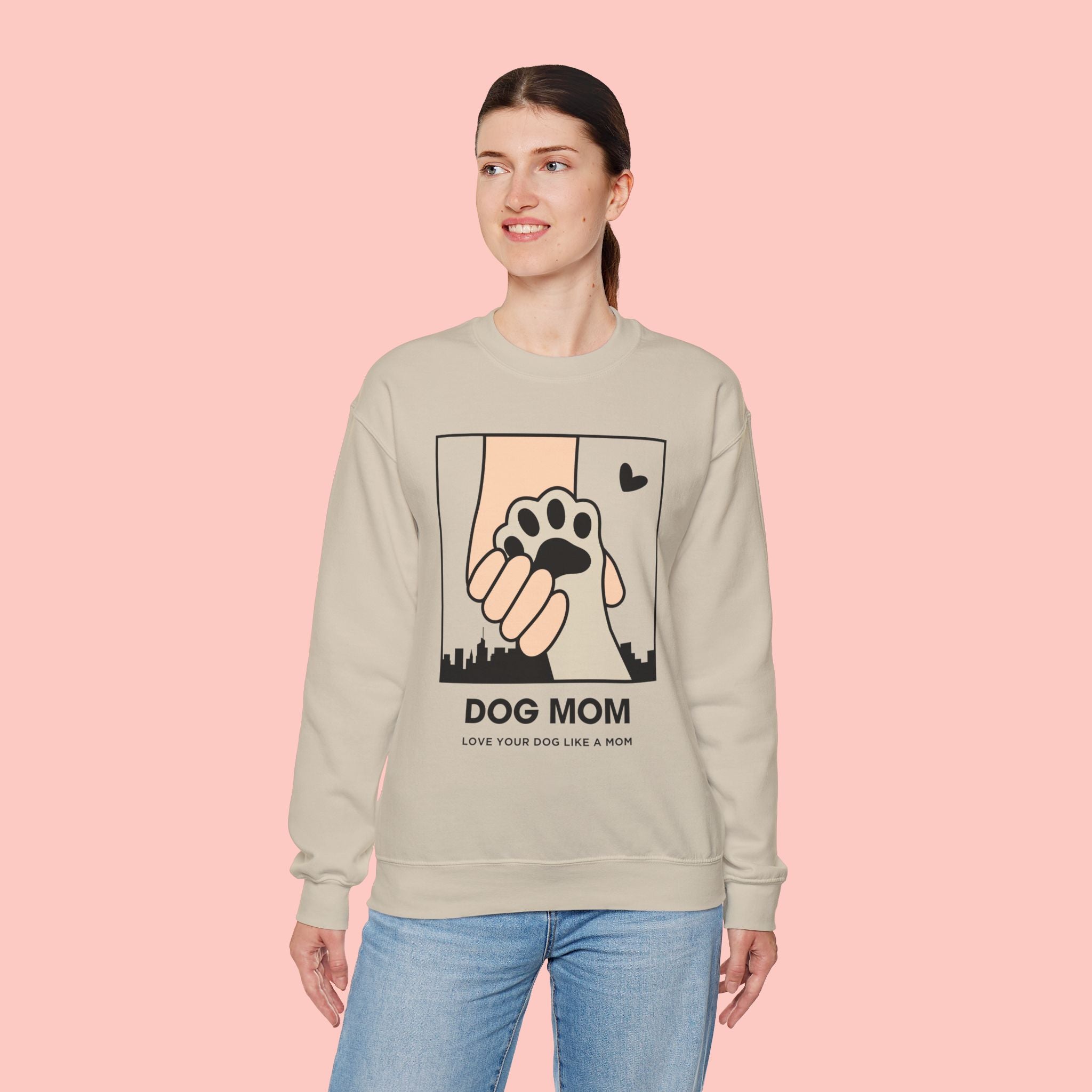 Dog Mom Crewneck Sweatshirt – Paw Hold Design