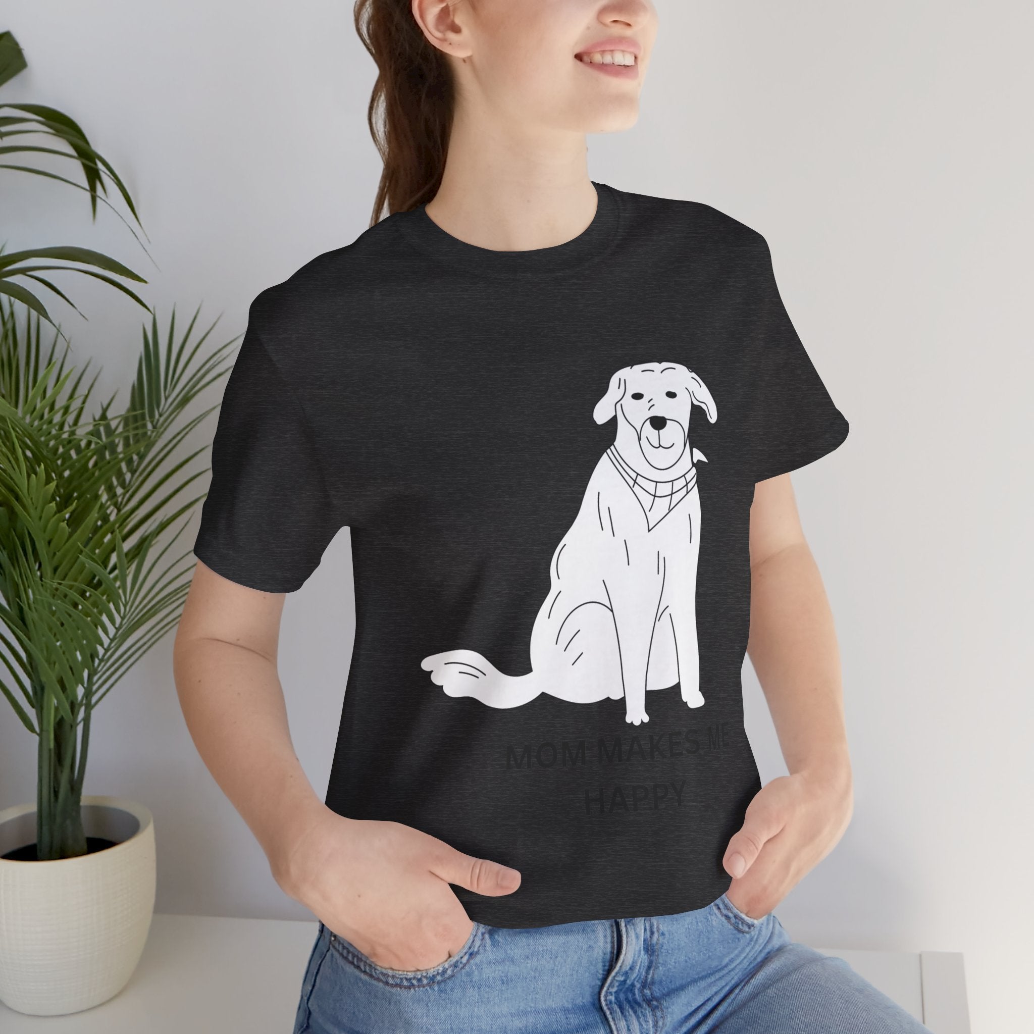 Mom Makes Me Happy Dog T-Shirt