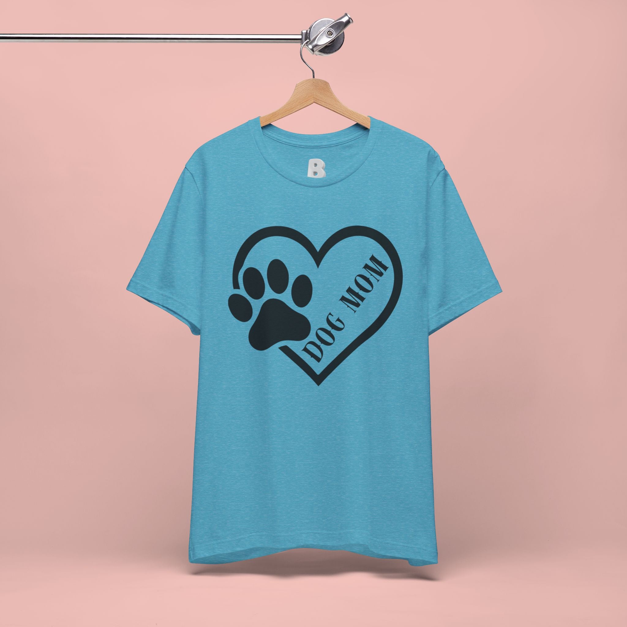 Dog Mom Heart Paw T-Shirt