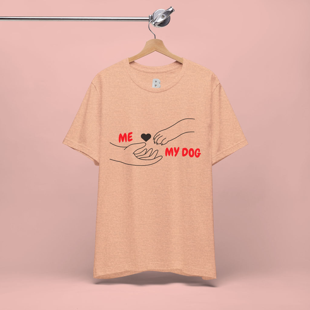 T-Shirt — "Me  My Dog" Minimalist Paw & Hand Illustration