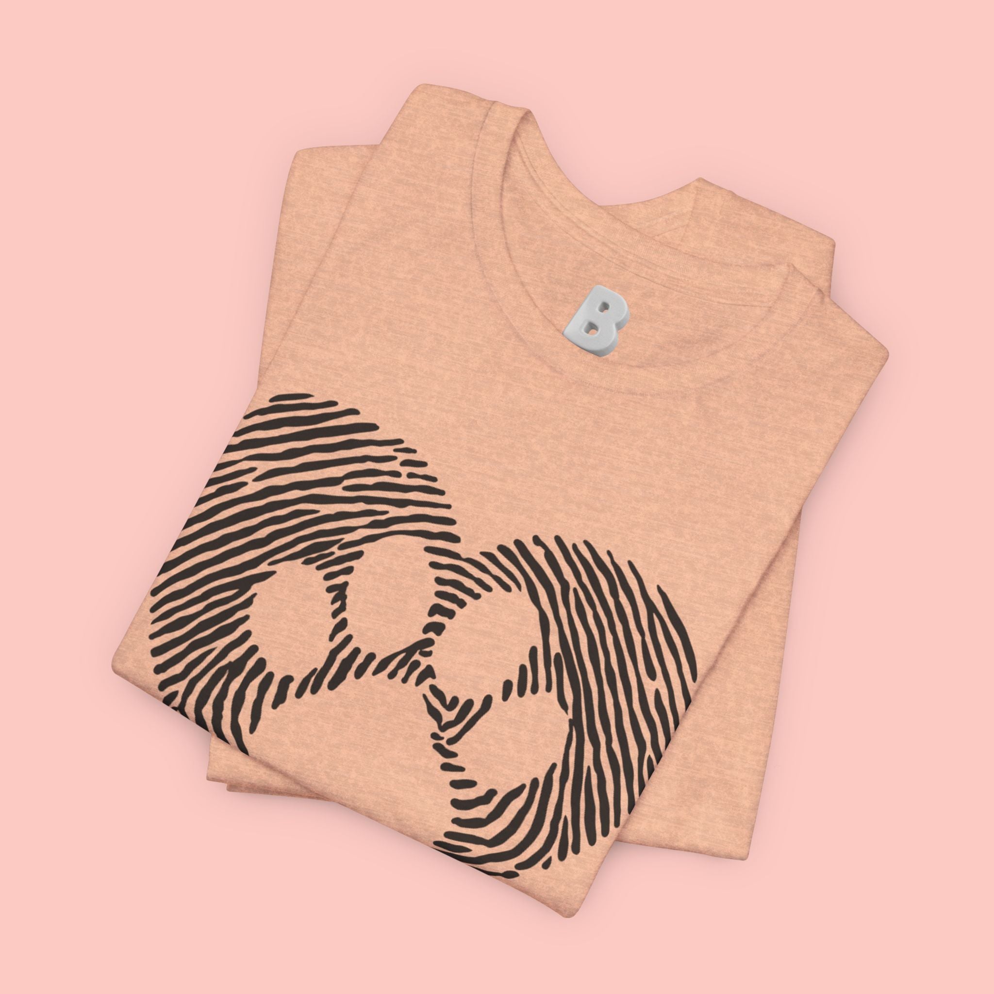 Fingerprint Heart Paw T-Shirt — Dog Paw Love Tee